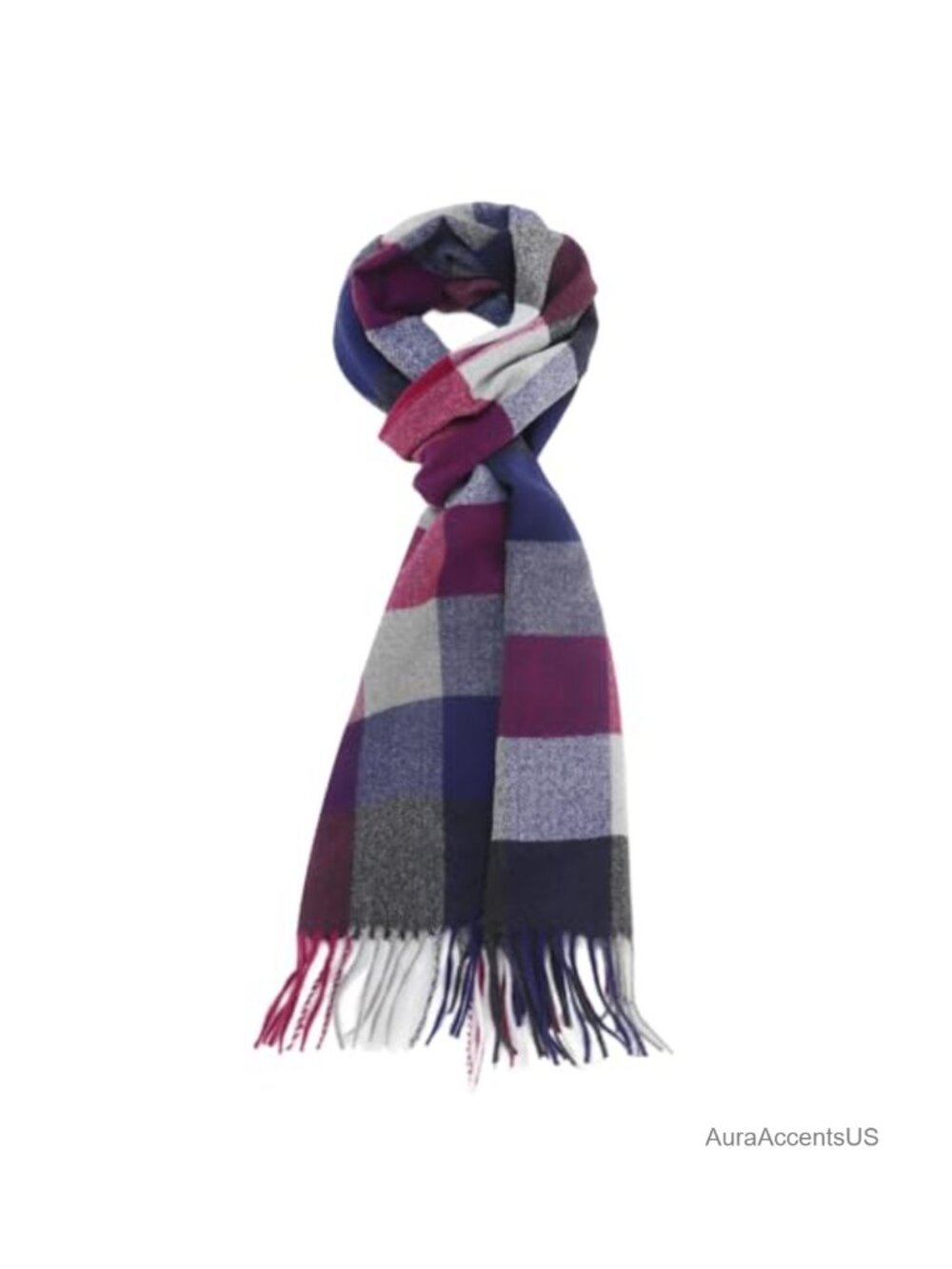 Classic Tartan Checkered Plaid Scarf for Men and Women, Rayon Viscose Blend,